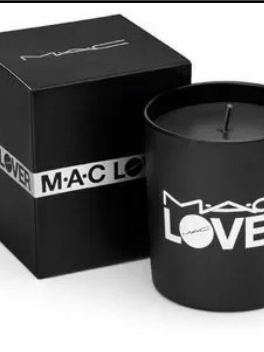Love Black MAC LOVER Candle with White Logo - Picture 6 of 7